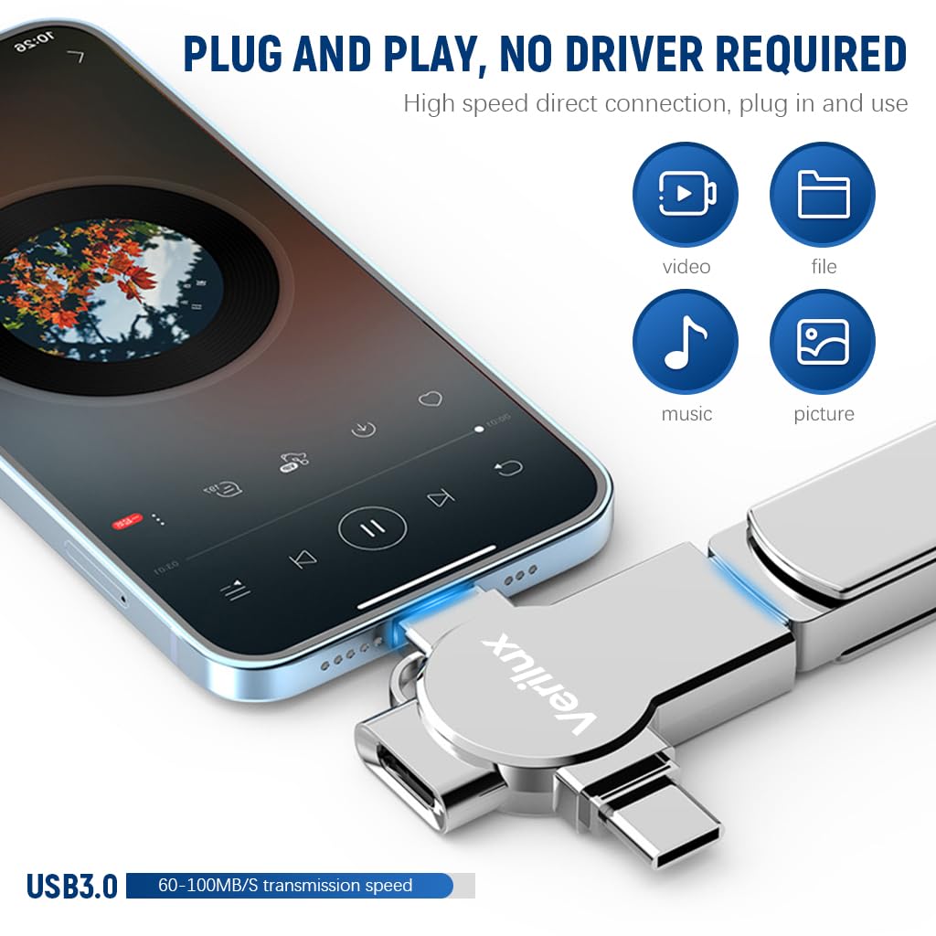 Verilux® 4-in-1 OTG Adapter PC Converter Verilux® 4-in-1 OTG Adapter PC Converter